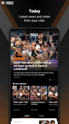 Wests Tigers android App screenshot 3